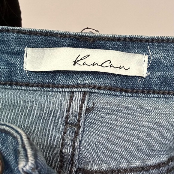 Distressed Light Wash Jean Skirt - Picture 3 of 4